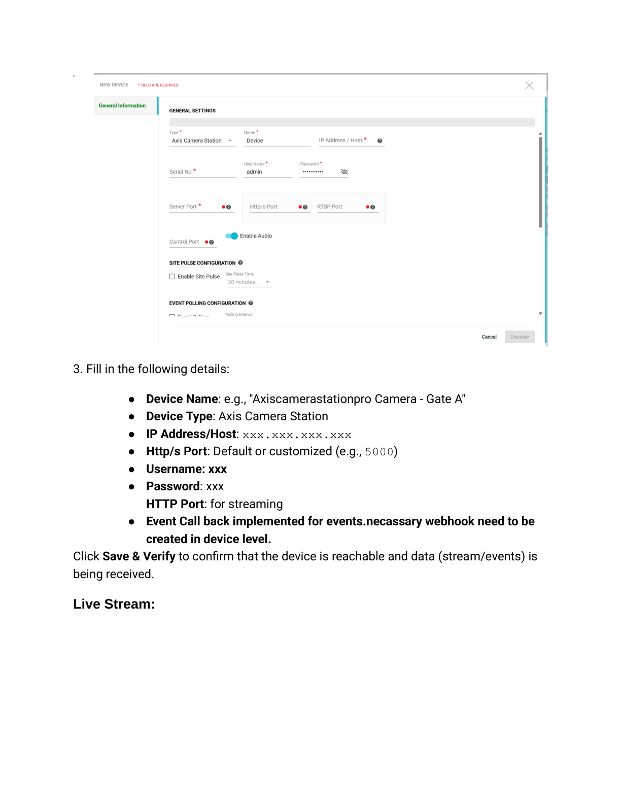 Genesis Audio Configuration