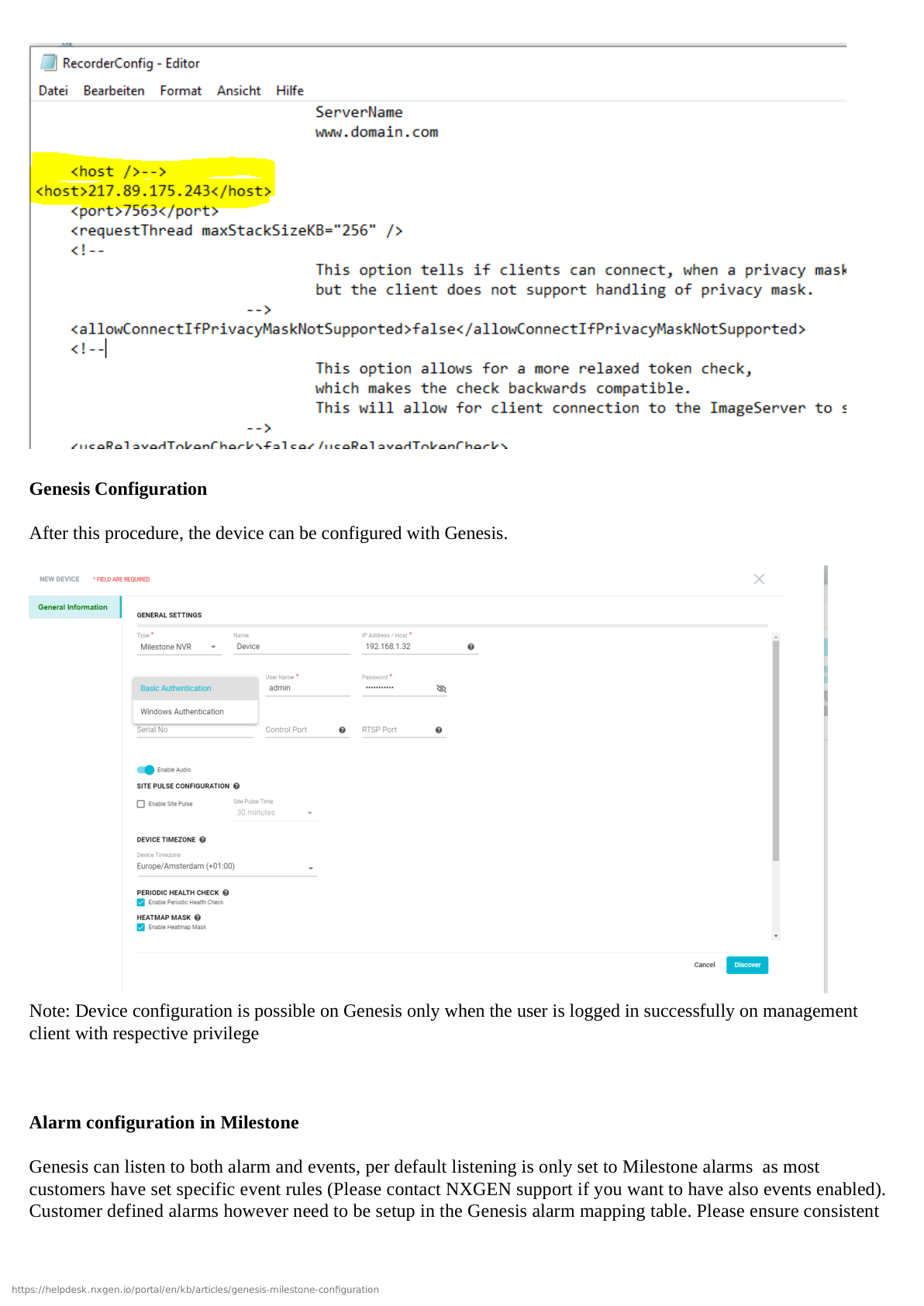 Network Configuration