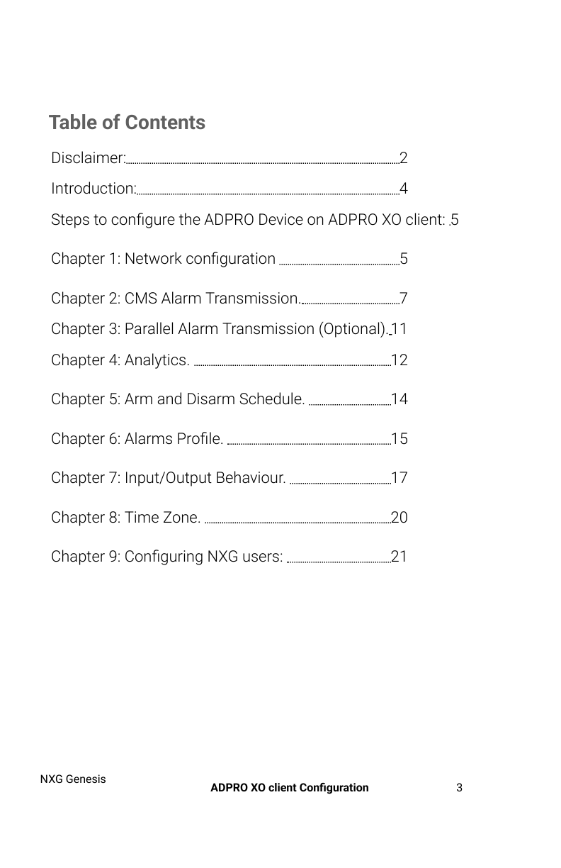 Secondary Configuration