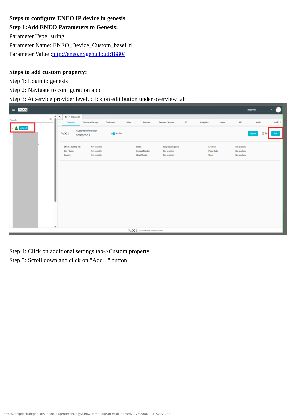 User Account Configuration